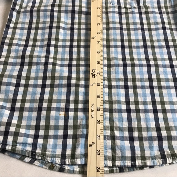 Oshkosh Button Down Shirt Boy’s Size 14 Multicolor Long Sleeve Plaid 100% Cotton - Picture 8 of 11